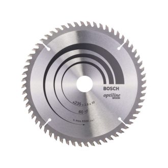   BOSCH Sägeblatt für Holz 235 x 30/25 x 2,8 mm / 60T Optiline Wood ATB