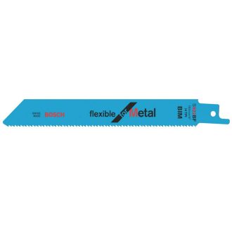   BOSCH Säbelsägeblatt für Metall S 922 BF 150 mm / 14TPI Bimetall Flexibel für Metall (2 Stück)