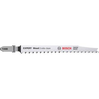   BOSCH EXPERT Stichsägeblatt für Weichholz T 308 B 117/1,2 mm (3 Stück)