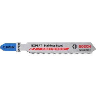   BOSCH EXPERT Entkopplungssägeblatt für Inoxplatten T 118 AHM 83/1,1 mm Hartmetallzähne (3 Stück)