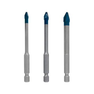   BOSCH EXPERT HEX-9 Glas- und Fliesenbohrer-Set 3-teilig (5 / 6 / 8 x 90 mm) HARTKERAMIK