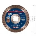 BOSCH EXPERT Diamanttrennscheibe 125 x 2,4 x 12 x 22,2 mm Turbo Multi Material X-LOCK (oSa)