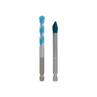  BOSCH EXPERT HEX-9 Hard Ceramic + Universalbohrer 8 mm 1/4" Bitfassung (2 Stück)