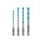 BOSCH EXPERT HEX-9 Multikonstruktionsbohrer-Set 4-teilig (4 / 5 / 6 / 8 mm) 1/4" Bithalter