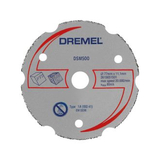 DREMEL DSM500 Trennscheibe mit Karbidkörnung 77 x 11,1 mm