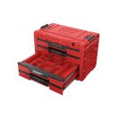 QBRICK SYSTEM PRIME Werkzeugkasten mit 4 Schubladen Red Ultra HD