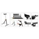 VOREL Rollbarer verstellbarer Arbeitshocker 68-105 mm 60 kg