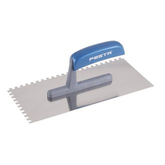   FESTA Zahnkelle 130 x 280 mm aus Edelstahl mit 6 x 6 mm Kunststoffgriff