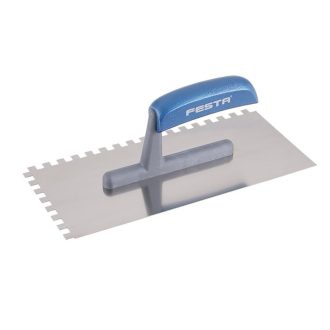   FESTA Zahnkelle 130 x 280 mm aus Edelstahl mit 8 x 8 mm Kunststoffgriff