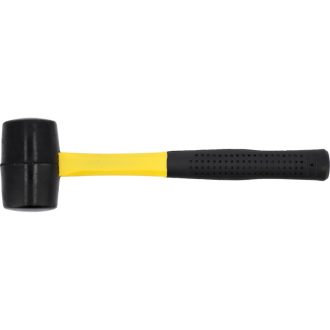 VOREL Gummihammer 370 g Fiberglasstiel 45 mm