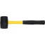 VOREL Gummihammer 370 g Fiberglasstiel 45 mm