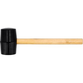 VOREL Gummihammer 450 g Holzstiel 55 mm