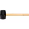 VOREL Gummihammer 450 g Holzstiel 55 mm