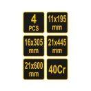 VOREL Spanneisen-Set 4-teilig