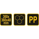 VOREL Pflastersteinschablone 360 x 360 x 40 mm