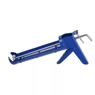 Spachtelpistole 225 mm halbgeschlossen, blau gezahnt