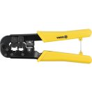 VOREL Crimpzange für UTP-Netzwerk-/RJ45- und Telefon-/RJ11-Kabel