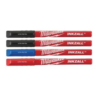   MILWAUKEE INKZALL™ Marker Filz schwarz 0,6 mm farbig (4Stück)