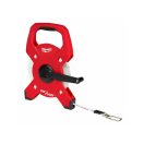 MILWAUKEE Maßband 60 m x 13 mm mit Rahmen-Glasfaserband