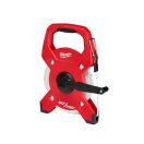 MILWAUKEE Maßband 60 m x 13 mm mit Rahmen-Glasfaserband