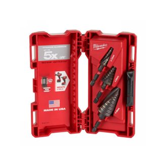 MILWAUKEE Stufenbohrer-Set 3-teilig 4-12 + 4-20 + 4-30