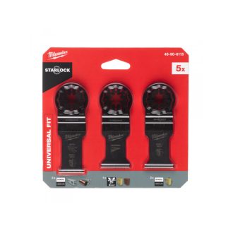   MILWAUKEE Tauchsägeblatt-Set 5-teilig Metall/Holz Multitool Starlock