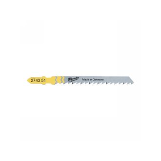 MILWAUKEE Stichsägeblatt T101D 75/4,0 mm HCS (5 Stück)