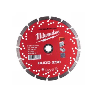   MILWAUKEE Diamanttrennscheibe 230 x 2,6 x 10 x 22,2 mm segmentiertes HUDD