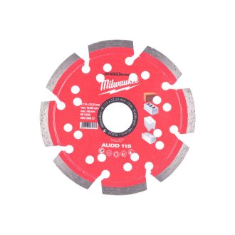   MILWAUKEE Diamanttrennscheibe 115 x 2,6 x 10 x 22,2 mm segmentiert AUDD