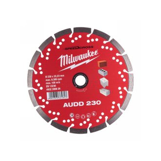   MILWAUKEE Diamanttrennscheibe 230 x 2,6 x 10 x 22,2 mm segmentiert AUDD