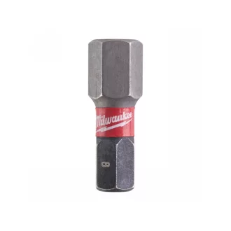   MILWAUKEE Bitspitze Sechskant 8 x 25 mm Shockwave Impact Duty (2 Stück)