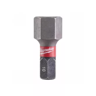   MILWAUKEE Bitspitze Sechskant 10 x 25 mm Shockwave Impact Duty (2 Stück)