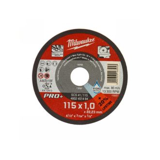   MILWAUKEE Trennscheibe für Metall 115 x 1,0 x 22,2 mm Inox gerade SC41 PRO+