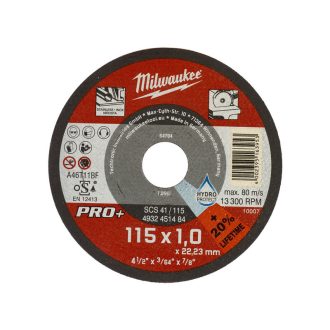   MILWAUKEE Trennscheibe für Metall 115 x 1,0 x 22,2 mm Edelstahl gerade SC41 PRO+ (200 Stück)
