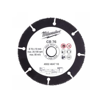   MILWAUKEE Hartmetall-Trennscheibe 76 x 1,0 x 10 mm segmentiert