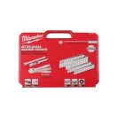 MILWAUKEE Steckschlüsselsatz 50-teilig 1/4 Zoll metrisch und Zoll