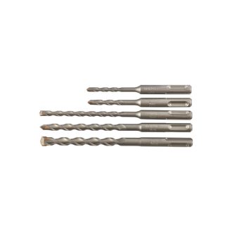   MILWAUKEE Steinbohrer-Set 5 r. zweischneidiges SDS-Plus (5 / 6 x 110 mm; / 6 / 8 / 10 x 160 mm) Standard