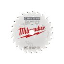 MILWAUKEE Sägeblatt für Holz 160 x 20 x 2,2 mm /24T ATB