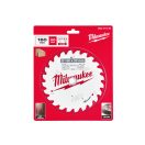 MILWAUKEE Sägeblatt für Holz 160 x 20 x 2,2 mm /24T ATB