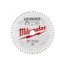 MILWAUKEE Sägeblatt für Aluminium 165 x 20 x 2,2 mm / 52T TF NEG