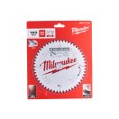 MILWAUKEE Sägeblatt für Aluminium 165 x 20 x 2,2 mm / 52T TF NEG