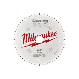   MILWAUKEE Sägeblatt für Holz 216 x 30 x 2,4 mm / 60T ATB NEG