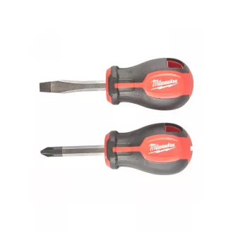   MILWAUKEE Schraubendreher mit 3-seitigem Griff PZ2/SL6,5 – 2-teiliges Set