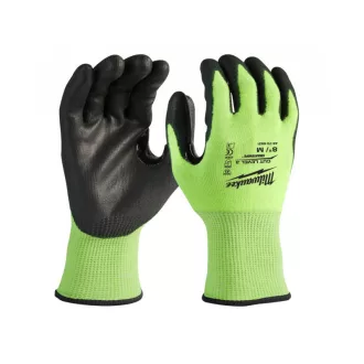   MILWAUKEE Arbeitsschutzhandschuhe schnittfest Level 3 M/8 Hi-Vis