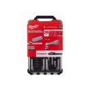 MILWAUKEE Steckschlüsselsatz 28-teilig 1/4" 5-15 mm im PACKOUT schmalen Organizer