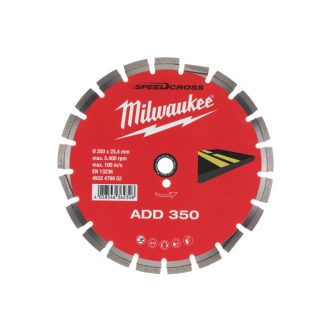   MILWAUKEE Diamanttrennscheibe 350 x 2,8 x 10 x 25,4 mm segmentiert ADD