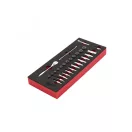 MILWAUKEE Steckschlüsselsatz 28-teilig 1/4" 5-15 mm in Schaumstoffeinlage