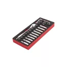 MILWAUKEE Steckschlüsselsatz 28-teilig 1/2" 10 - 24 mm in Schaumstoffeinlage