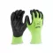 MILWAUKEE Arbeitsschutzhandschuhe schnittfest PU getaucht 1/A - S/7 Hi-Vis