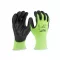 MILWAUKEE Arbeitshandschuhe schnittfest PU-beschichtet 1/A - XL/10 Hi-Vis